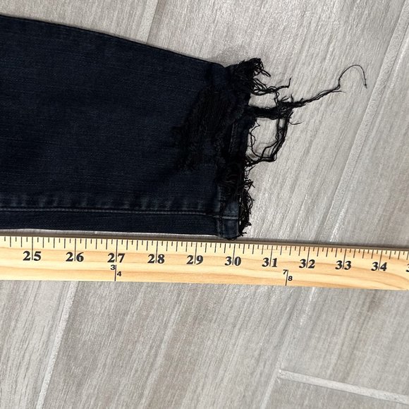 Agolde Sophie Hi Rise Skinny Jeans in Ruthless Dark Washed Black Blue Denim - Picture 12 of 14
